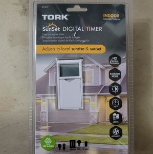 Tork Sunset Digital Lights Timer Adjusts From Sunrise To Sunset